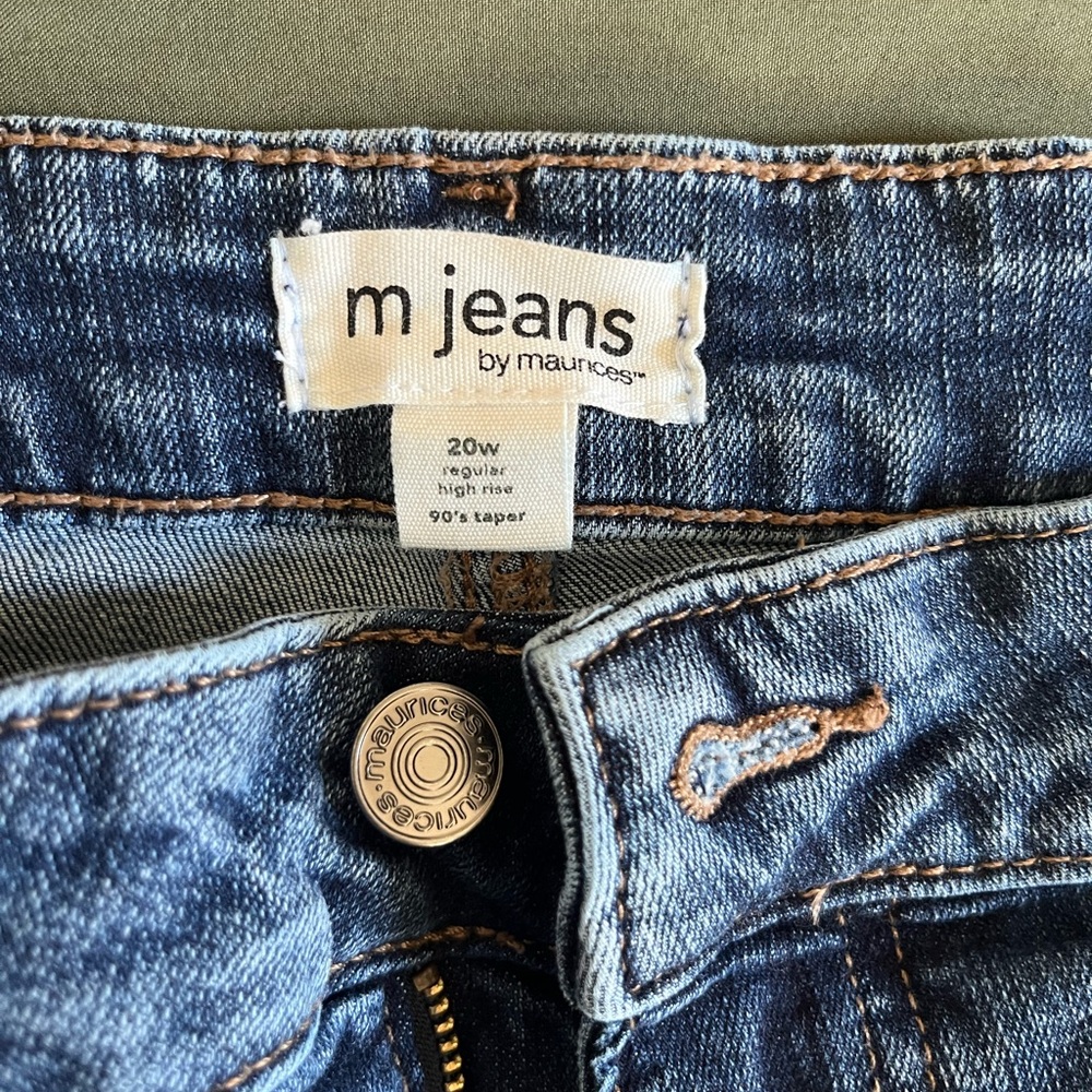 Maurices Dark Blue Denim Skinny Jeans 20w